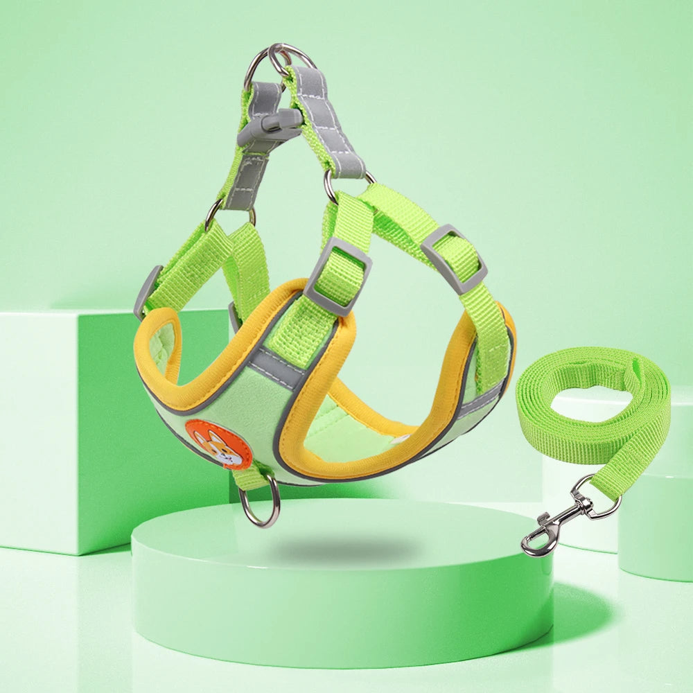 ReflectFit No-Pull Dog Harness & Leash Set