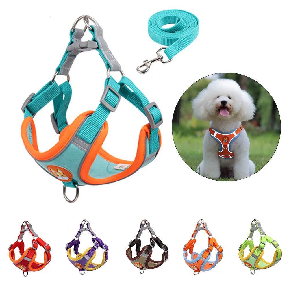 ReflectFit No-Pull Dog Harness & Leash Set