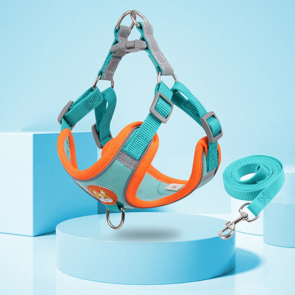 ReflectFit No-Pull Dog Harness & Leash Set