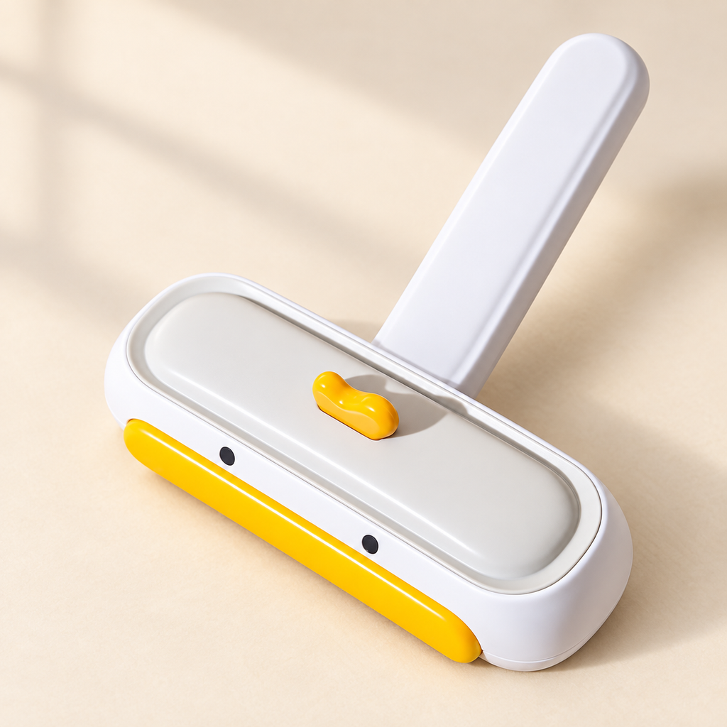 FurSweep Reusable Pet Hair Roller — Yellow