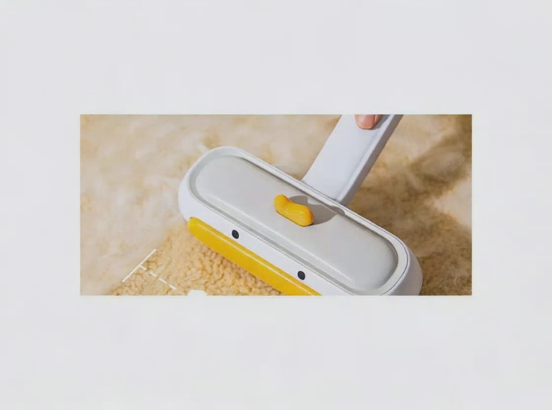 FurSweep Reusable Pet Hair Roller — Yellow