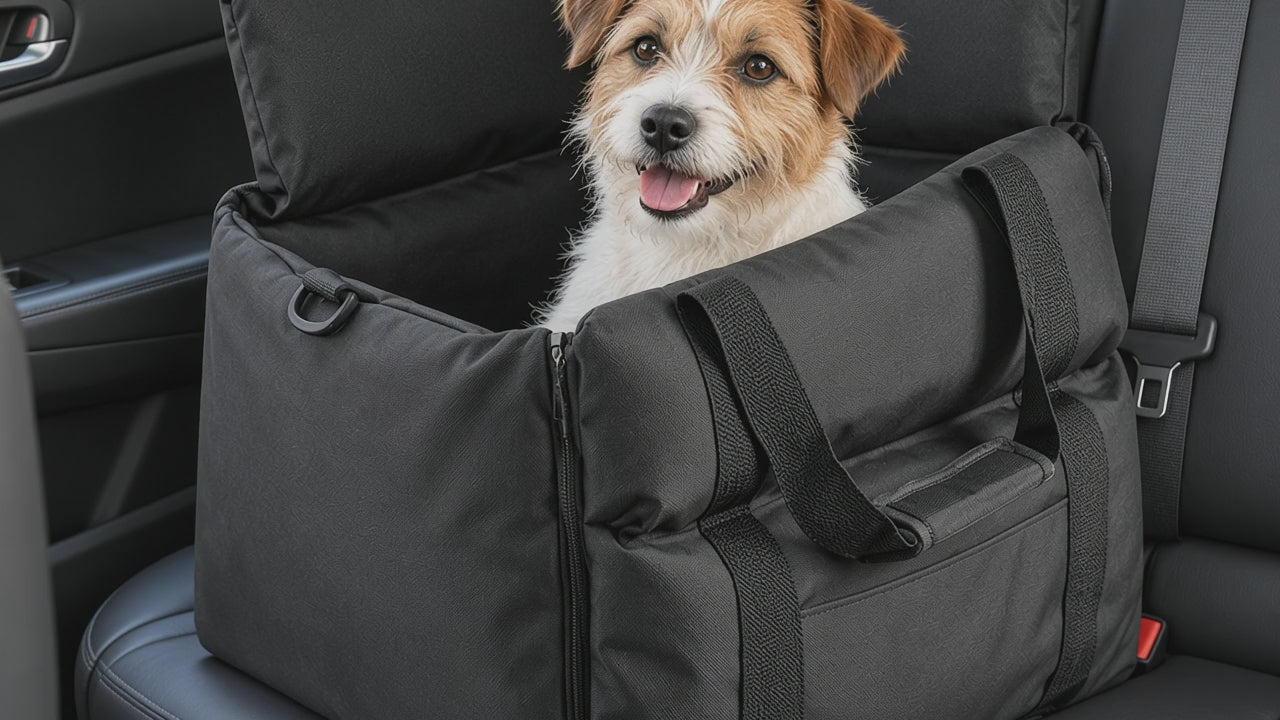 RoadRest black dog car bed — in-use demonstration