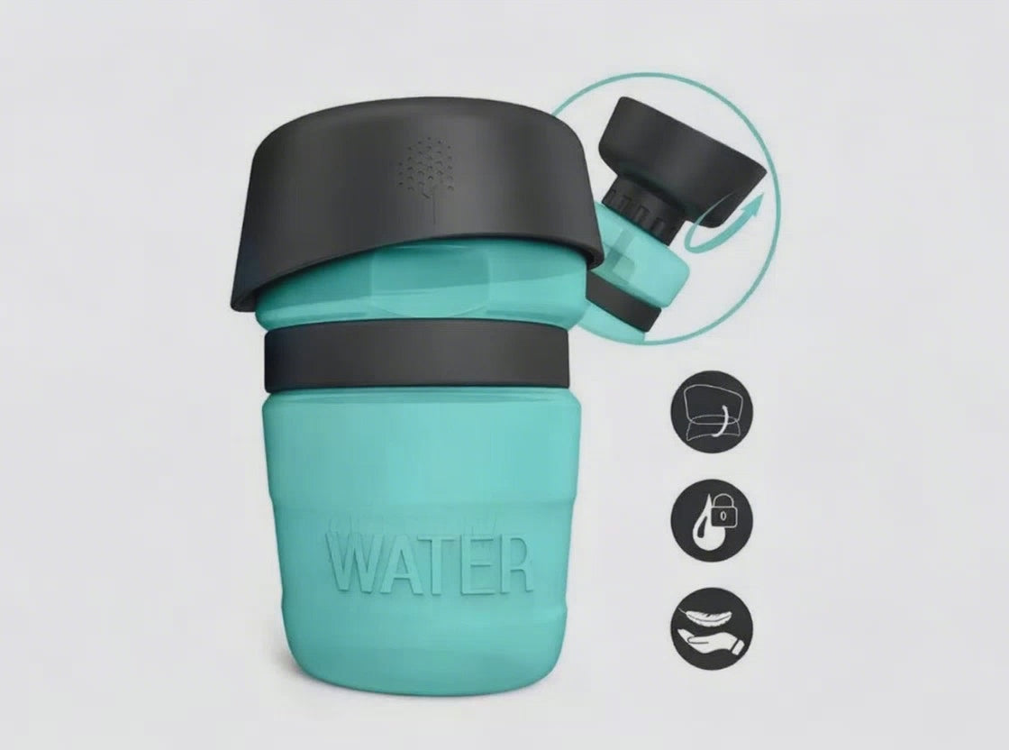 TrailSip Portable Dog Water Bottle, 520–600ml